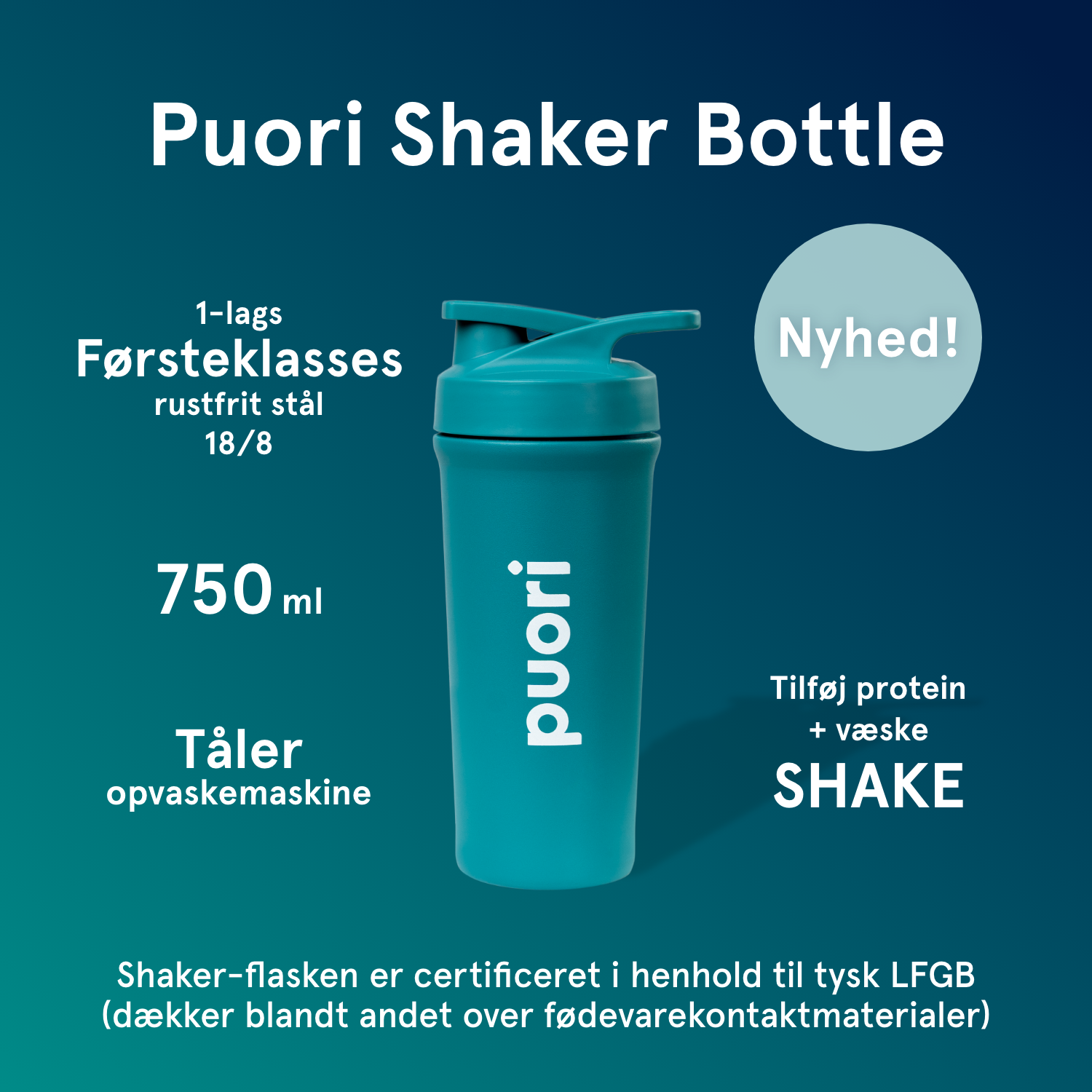 Shaker Bottle - 750ml